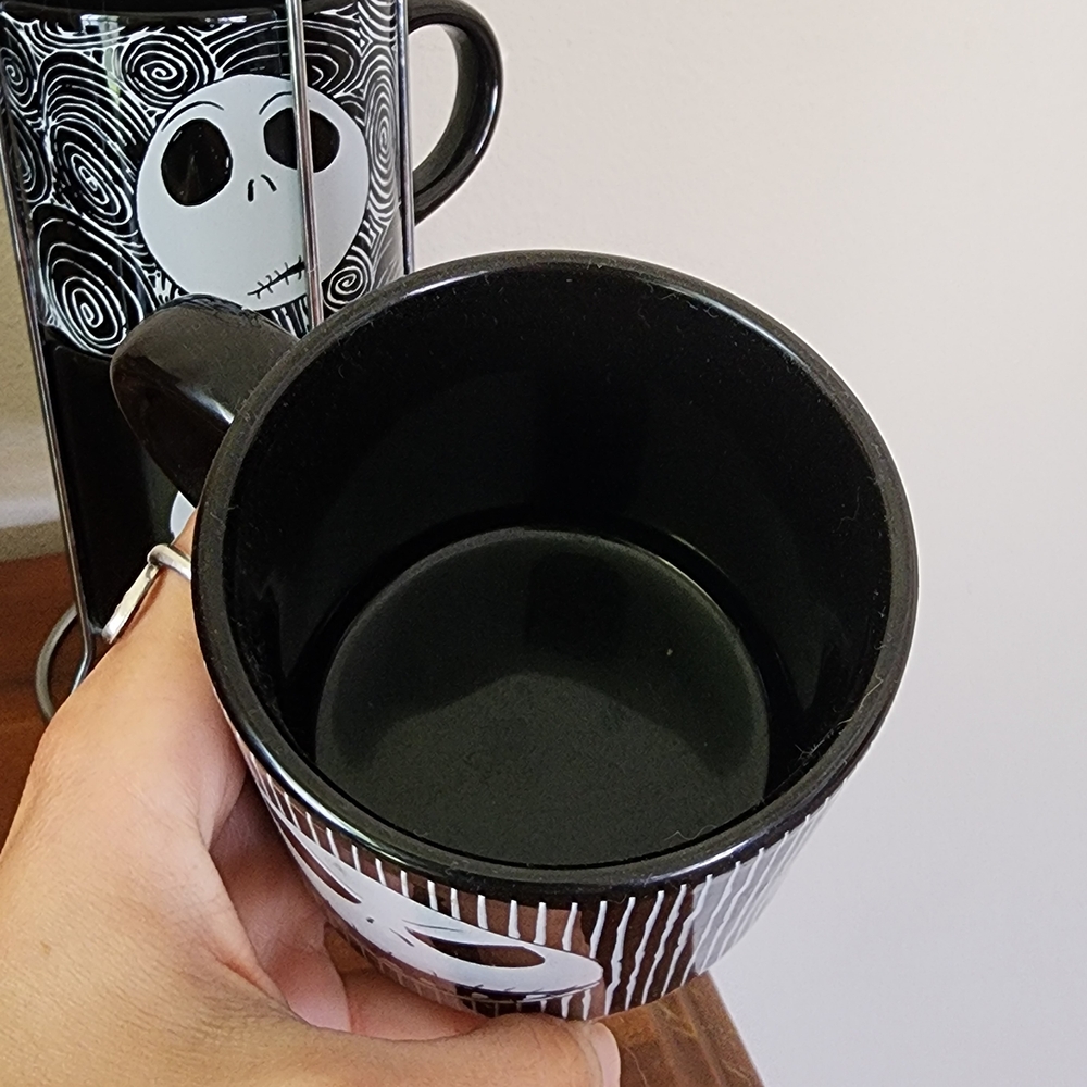 Disney Black and White Nightmare Before Christmas Mugs - Picture 3 of 4